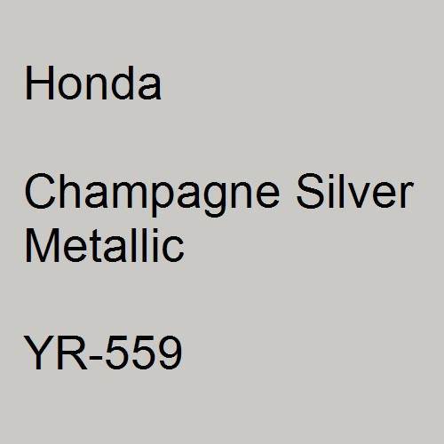 Honda, Champagne Silver Metallic, YR-559.